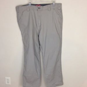 Coleman Tan Canvas Cargo Work Pants Stretch, Tear Resistant Size 40x32 NWT